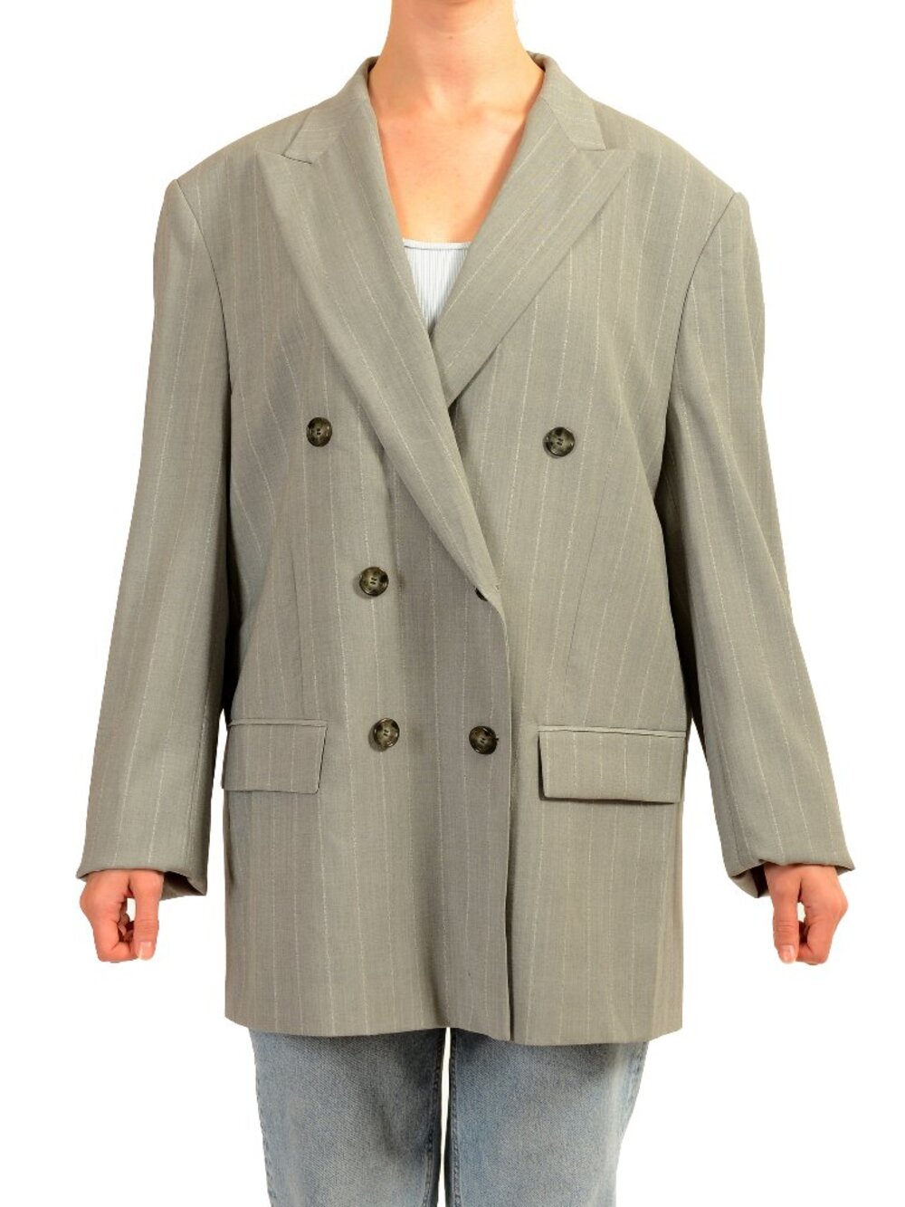 Hugo Boss X Naomi Campbell Women's "Journi" 100% Wool Blazer US 14 IT 50
